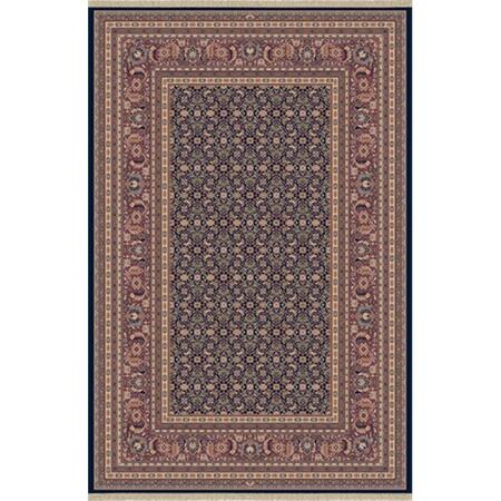 DYNAMIC RUGS Brilliant 2 ft. 9 in. x 11 ft. 6 in. 72240-520 Rug - Navy BR21272240520